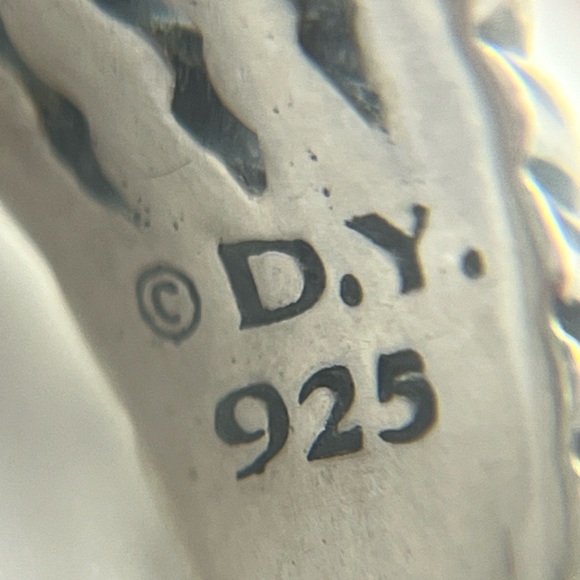 David Yurman Sterling Silver Wheaton Diamonds Ring - Picture 9 of 13